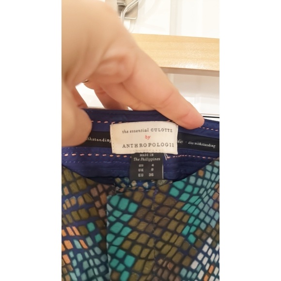 Anthropologie The Essential Culotte Brick Red Size 4 - Picture 6 of 9